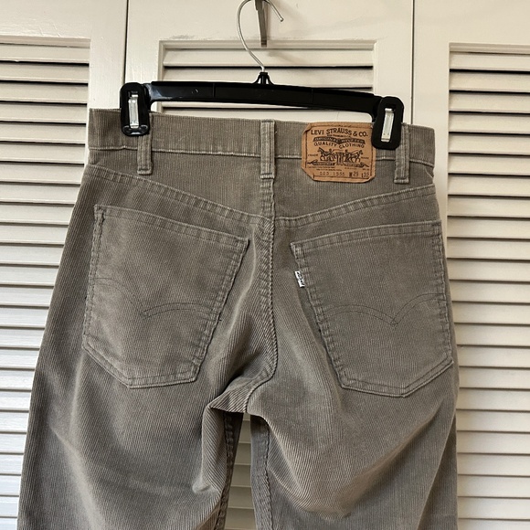 Levi's Vintage Cords Runs Smaller than W29 Fine Wale Grey Cotton - Picture 8 of 11